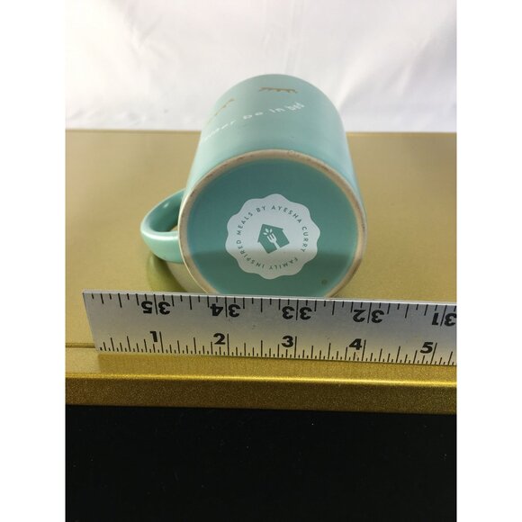 Family Inspired Meals by Ayesha Curry "I'd rather be in bed" Coffee Tea Mug Teal - Picture 12 of 12
